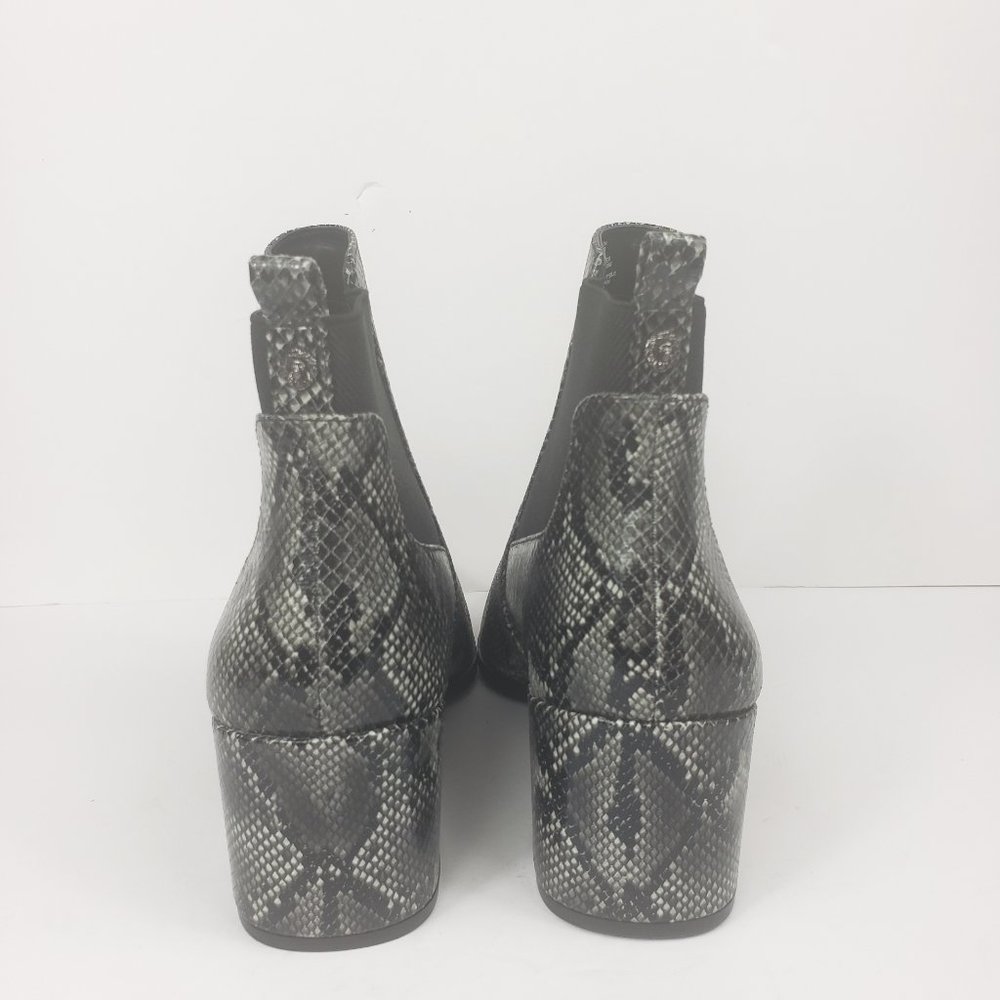 ANNE KLEIN PARSON GRAY SNAKE PRINT ANKLE BOOTS SIZE 10 - Picture 5 of 10